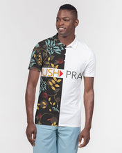 Load image into Gallery viewer, Men&#39;s Push Pray Floral Slim Fit Short Sleeve Polo
