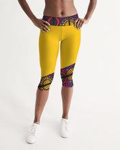 Load image into Gallery viewer, Yellow Gold Active Women&#39;s Mid-Rise Capri
