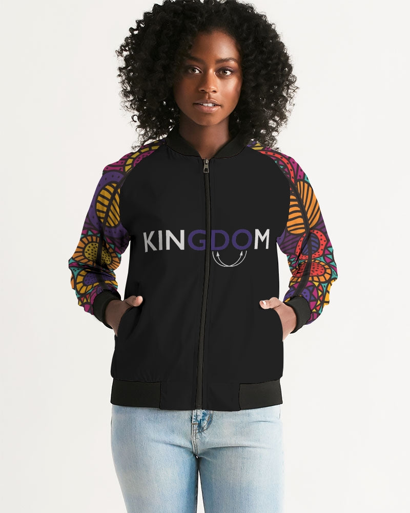 Black History Kingdom Women's Bomber Jacket