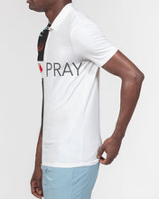 Load image into Gallery viewer, Men&#39;s Push Pray Floral Slim Fit Short Sleeve Polo
