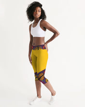 Load image into Gallery viewer, Yellow Gold Active Women&#39;s Mid-Rise Capri

