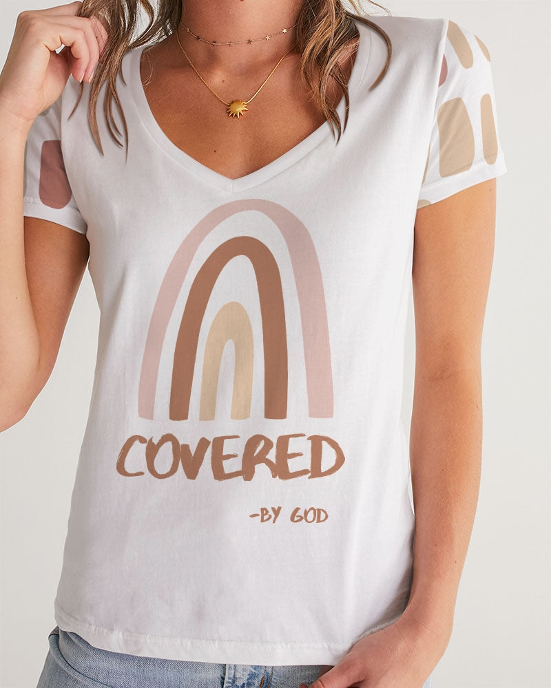 Covered By God Women's Tee Women's V-Neck Tee