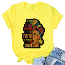 Load image into Gallery viewer, Melanin Women Of Faith Tee
